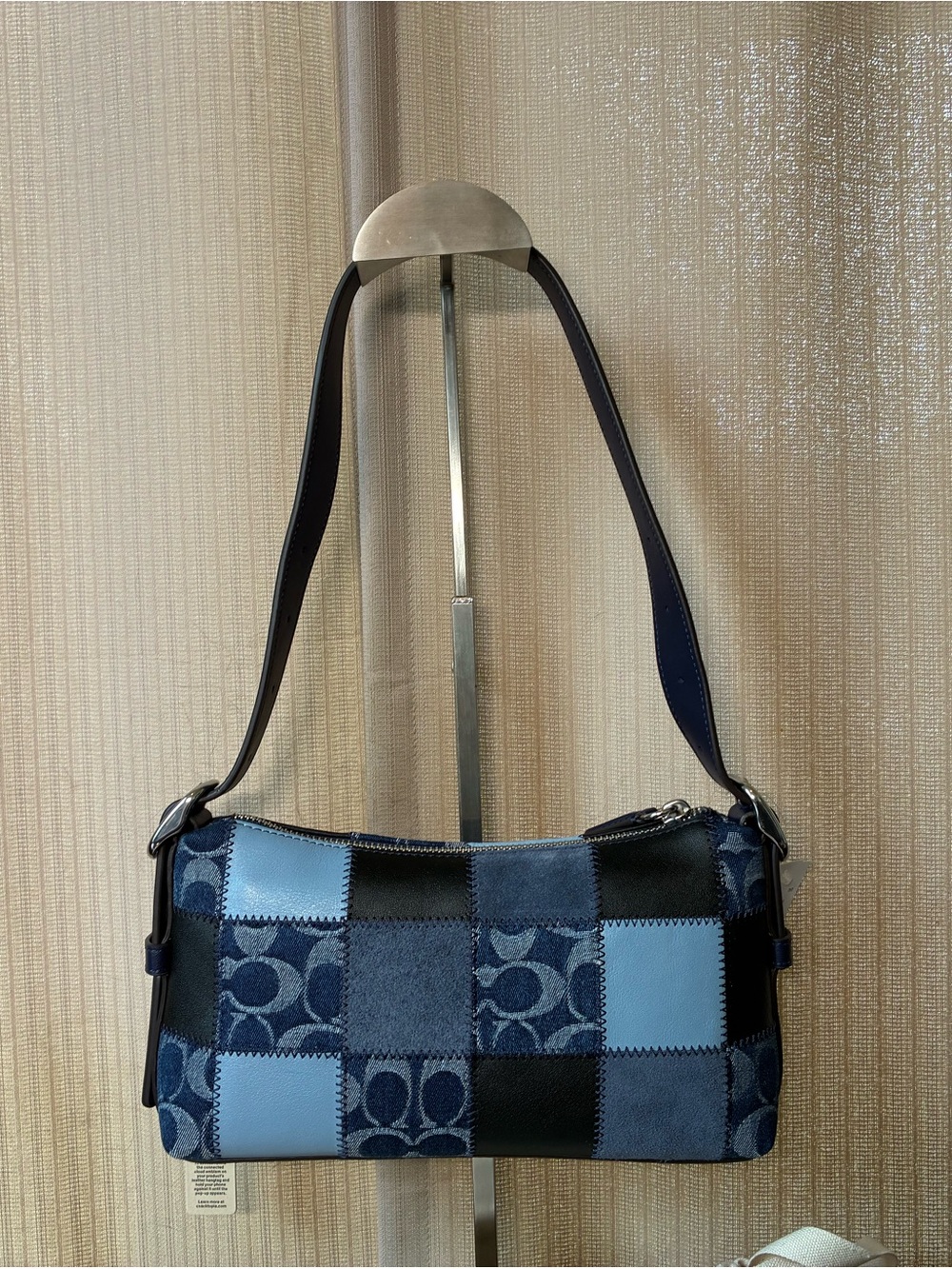 Coach Coachtopia Alter Ego Denim Patchwork Shoulder Bag NWT - Picture 2 of 6
